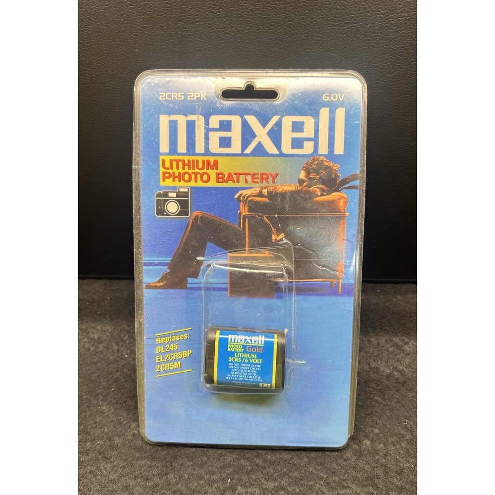 Maxell Single  2CR5 Battery‎ Only 1 of a 2 Pack